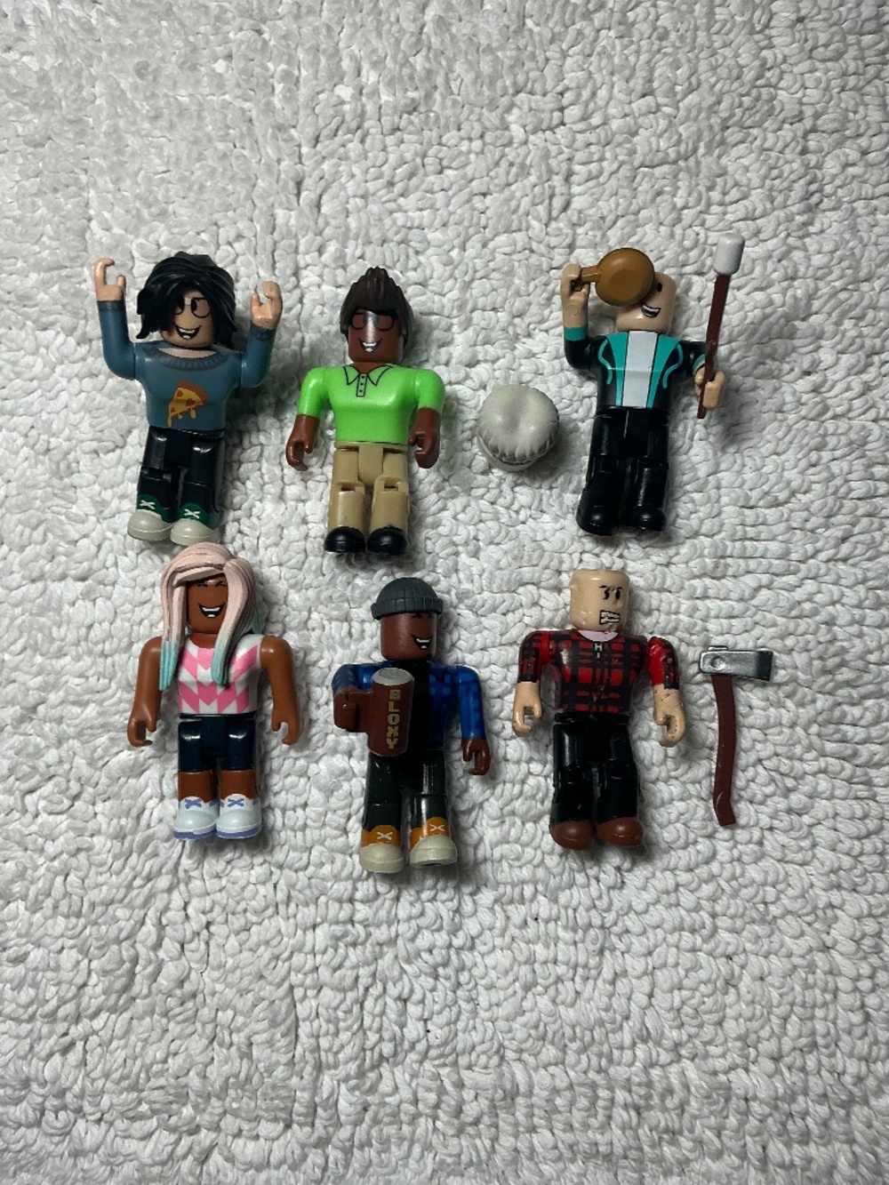 Roblox Figure Lot 6 Figures w Accessories Mixed Characters Toys